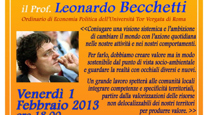 “Il Mercato siamo Noi” – relaziona Leonardo Becchetti