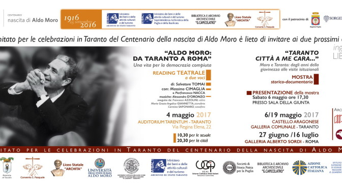 Opera teatrale e mostra storico documentaria su Aldo Moro